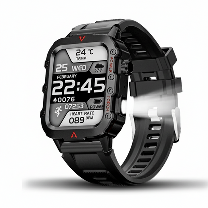 Smartwatch LED Flashlight Bluetooth Fitness Tracker