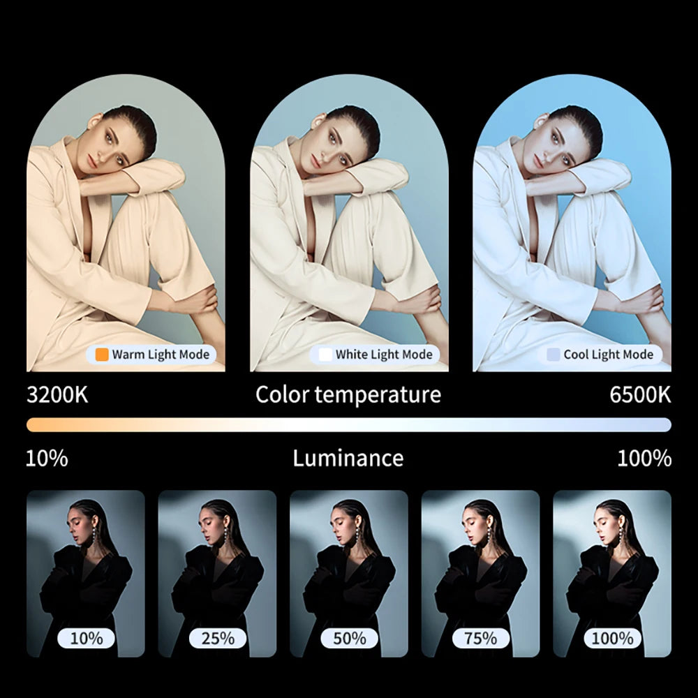 Portable RGB LED Fill Light for Phone Camera and Vlog