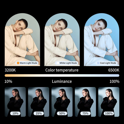 Portable RGB LED Fill Light for Phone Camera and Vlog