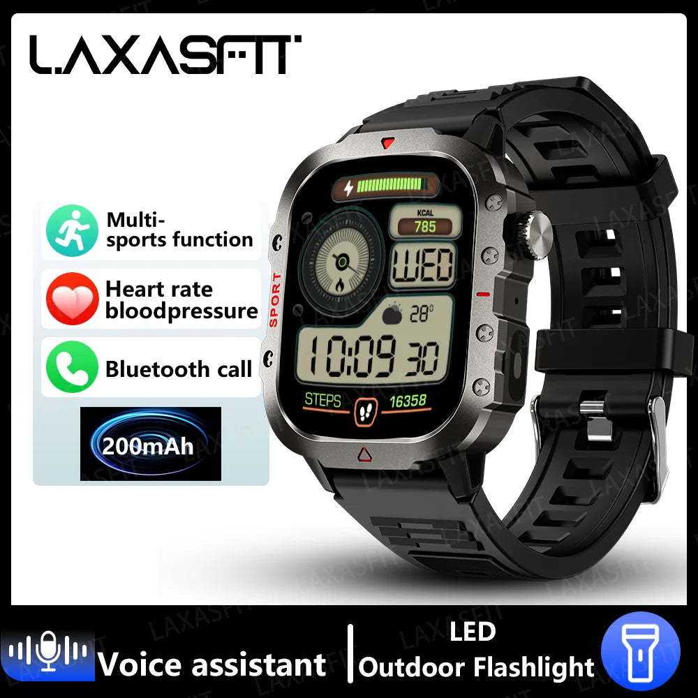Smartwatch LED Flashlight Bluetooth Fitness Tracker
