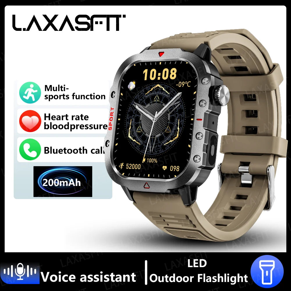 Smartwatch LED Flashlight Bluetooth Fitness Tracker