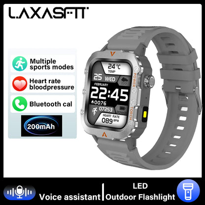 Smartwatch LED Flashlight Bluetooth Fitness Tracker